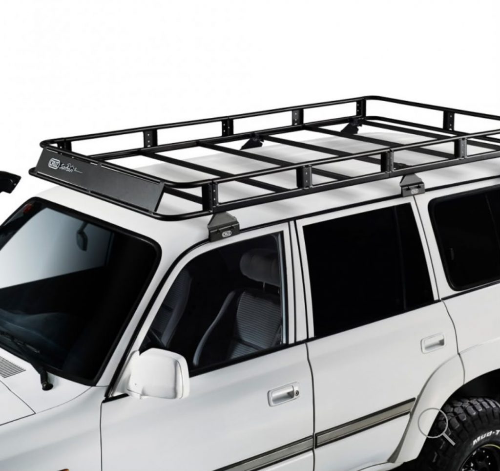 Portaequipajes de aluminio para vehículo 4x4 en ruta off road